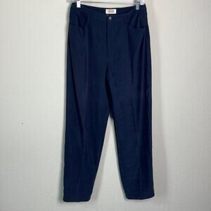 Talbots women’s 8P navy blue velvet dress pants